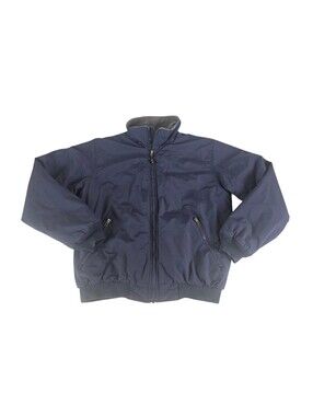 VINTAGE L.L. Bean Men's Classic Warm Up Jacket-Navy Thinsulate Lining L Reg